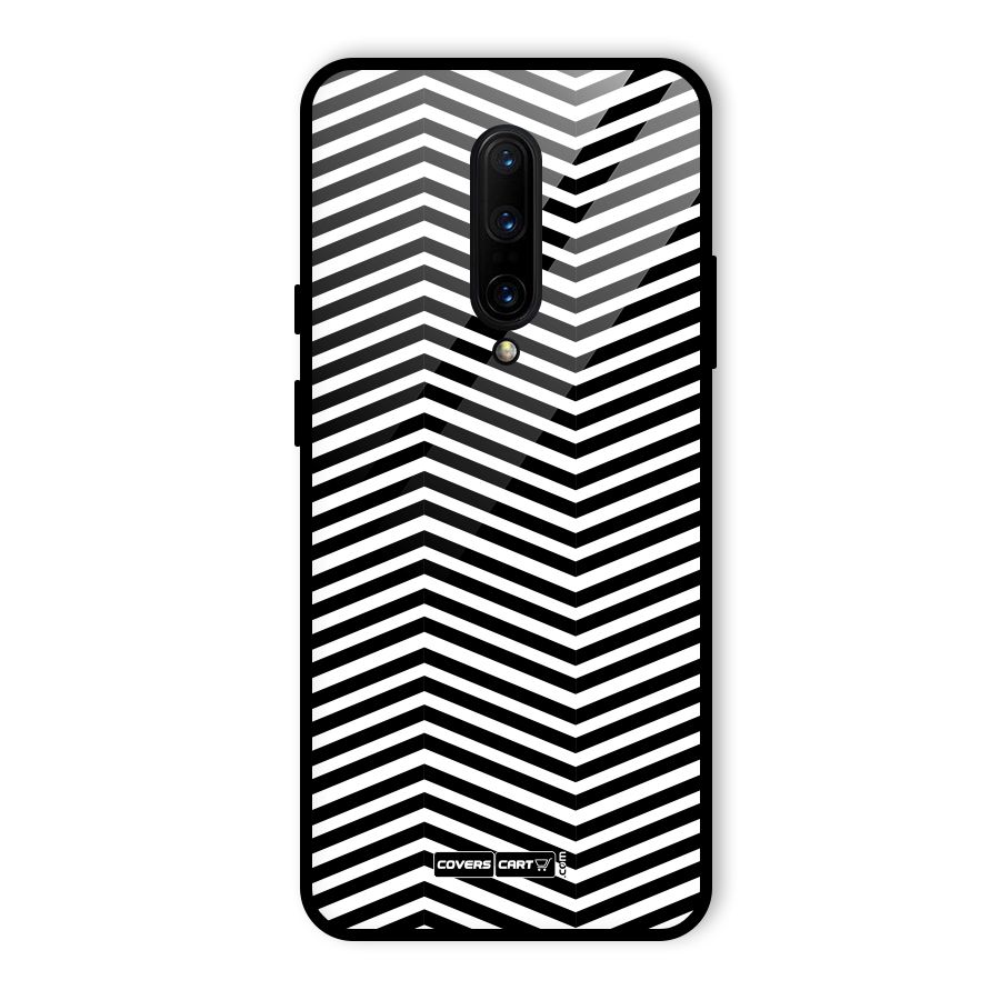 Classy Zig Zag Glass Back Case for OnePlus 7 Pro