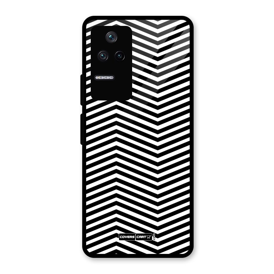 Classy Zig Zag Glass Back Case for Poco F4 5G