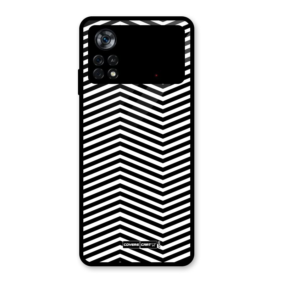 Classy Zig Zag Glass Back Case for Poco X4 Pro 5G