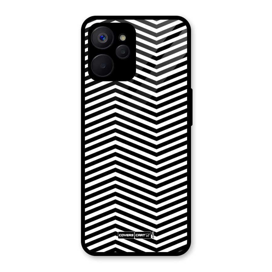 Classy Zig Zag Glass Back Case for Realme 9i 5G