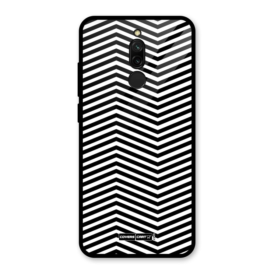 Classy Zig Zag Glass Back Case for Redmi 8