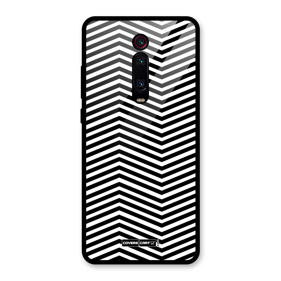 Classy Zig Zag Glass Back Case for Redmi K20 Pro