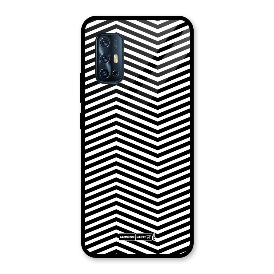 Classy Zig Zag Glass Back Case for Vivo V17