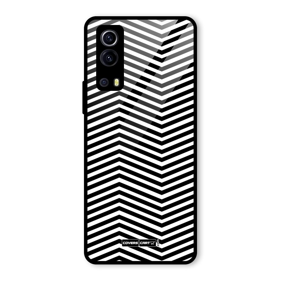 Classy Zig Zag Glass Back Case for Vivo iQOO Z3