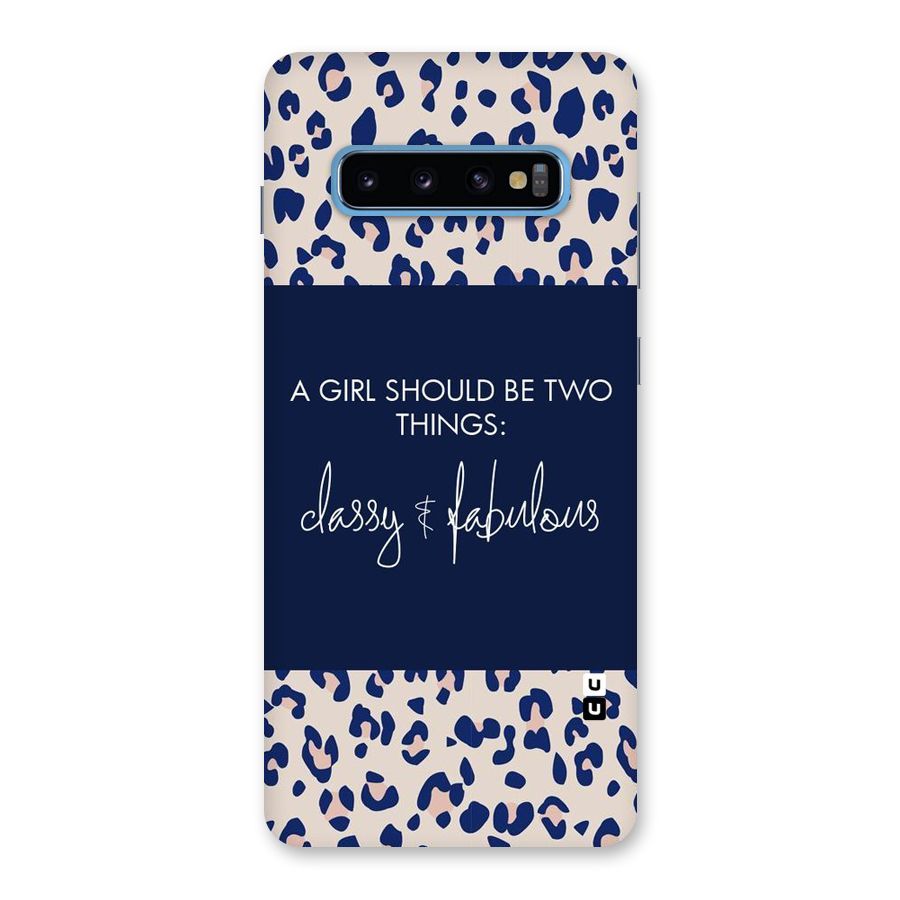 Classy and Fabulous Back Case for Galaxy S10 Plus