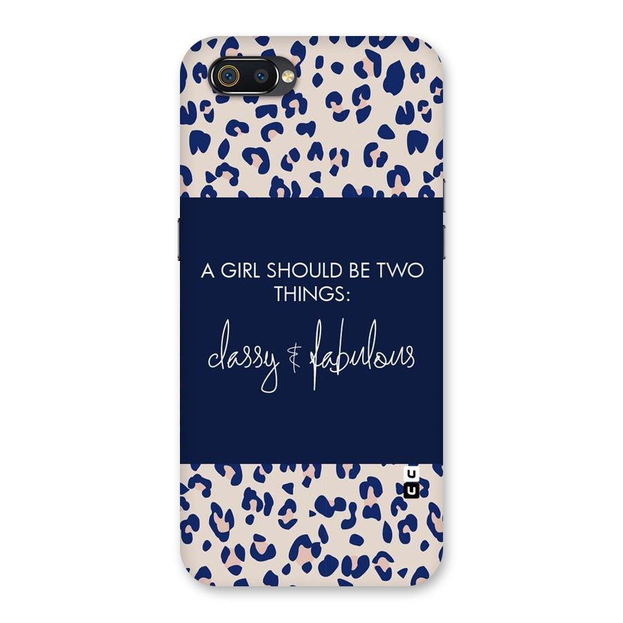 Classy and Fabulous Back Case for Realme C2