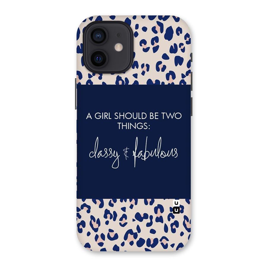 Classy and Fabulous Back Case for iPhone 12