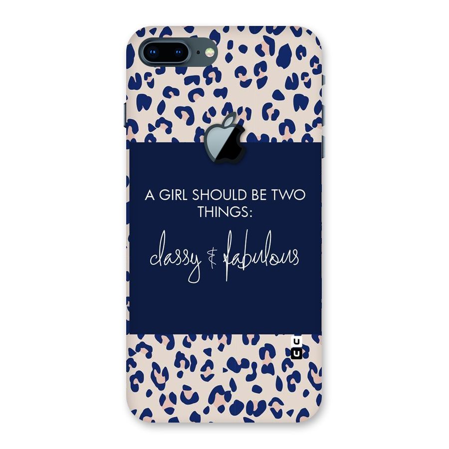 Classy and Fabulous Back Case for iPhone 7 Plus Apple Cut