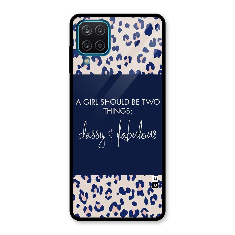 Classy and Fabulous Glass Back Case for Galaxy A12