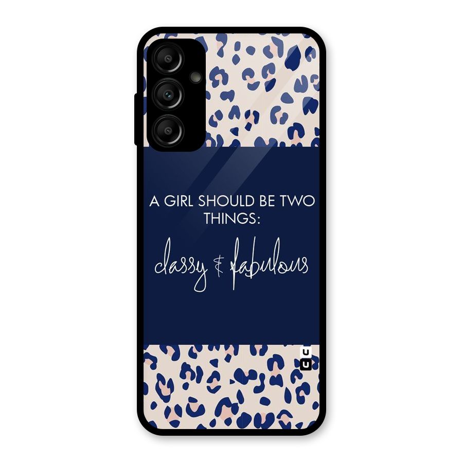 Classy and Fabulous Glass Back Case for Galaxy A14 5G