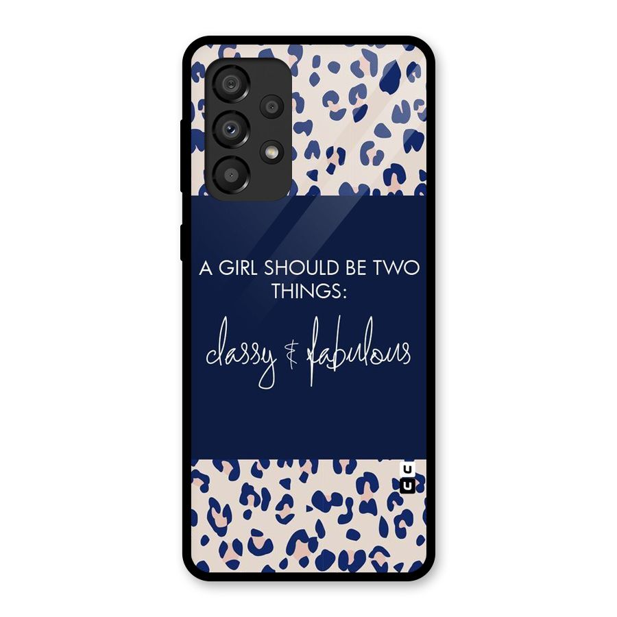 Classy and Fabulous Glass Back Case for Galaxy A33 5G