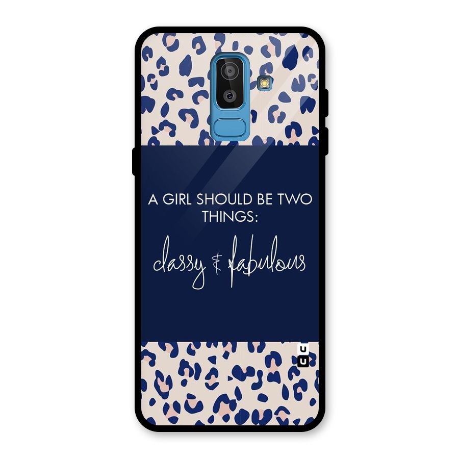 Classy and Fabulous Glass Back Case for Galaxy J8