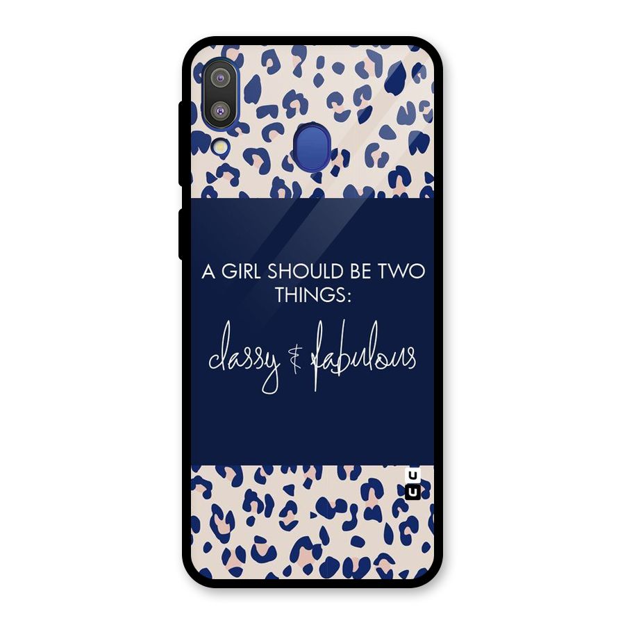 Classy and Fabulous Glass Back Case for Galaxy M20