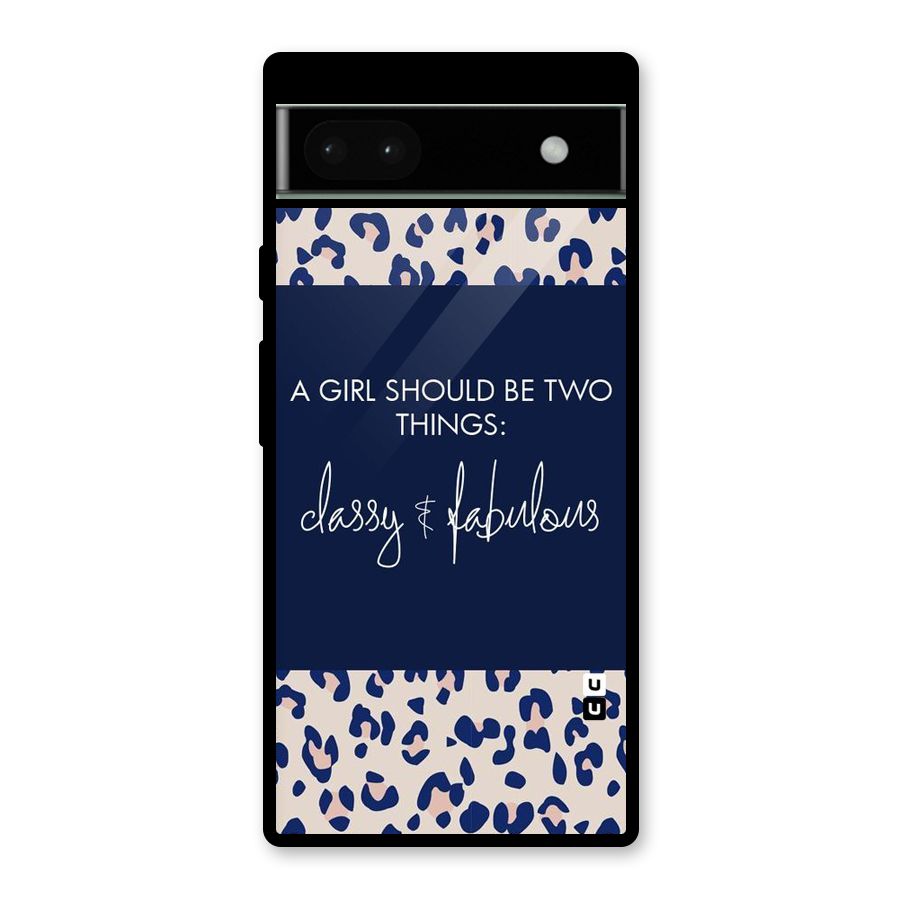 Classy and Fabulous Glass Back Case for Google Pixel 6a
