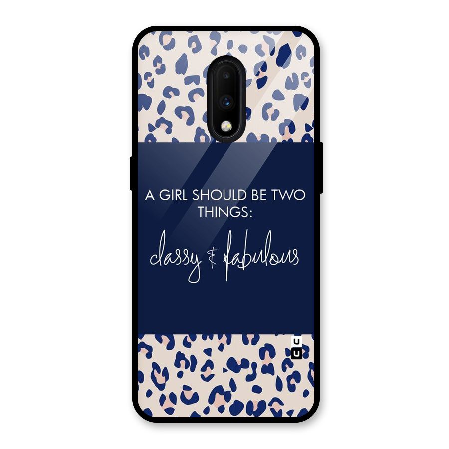 Classy and Fabulous Glass Back Case for OnePlus 7