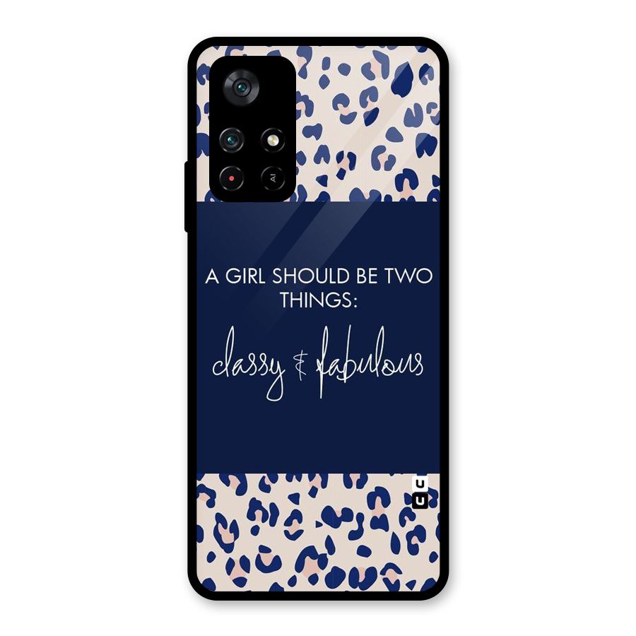 Classy and Fabulous Glass Back Case for Poco M4 Pro 5G