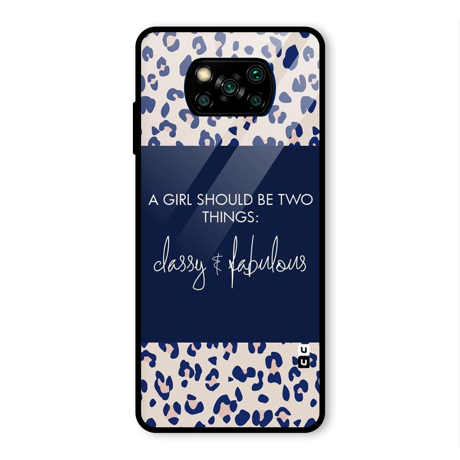 Classy and Fabulous Glass Back Case for Poco X3 Pro