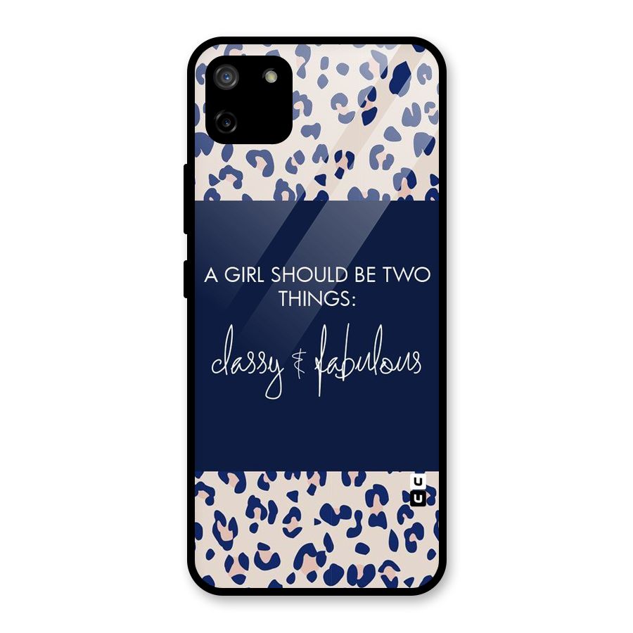 Classy and Fabulous Glass Back Case for Realme C11