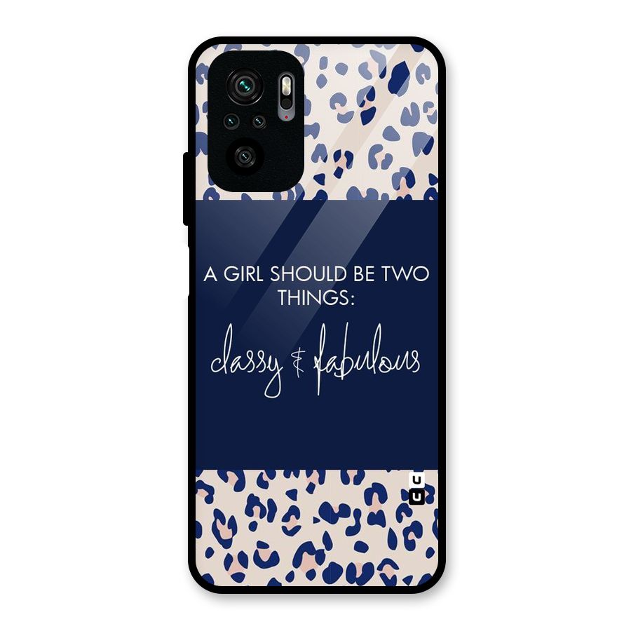 Classy and Fabulous Glass Back Case for Redmi Note 10S