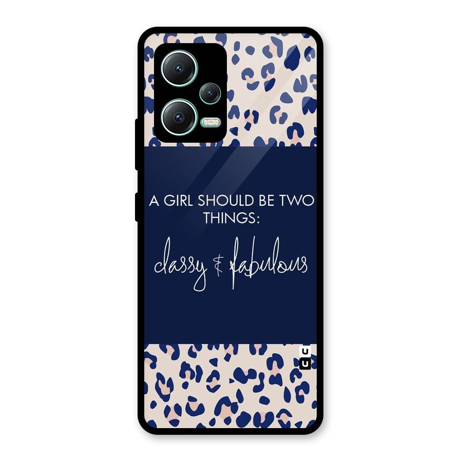 Classy and Fabulous Glass Back Case for Redmi Note 12 5G