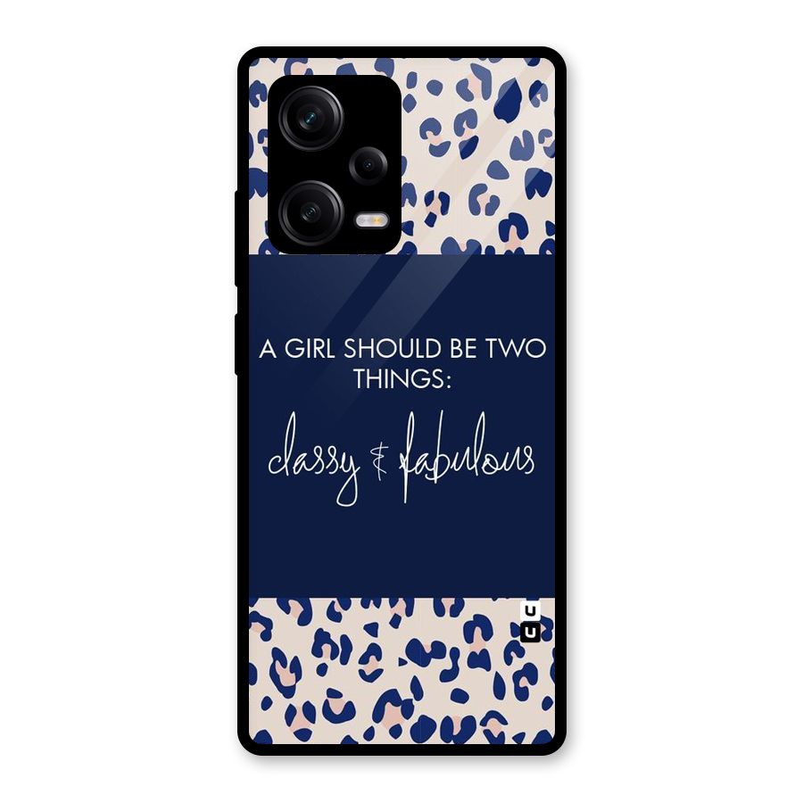 Classy and Fabulous Glass Back Case for Redmi Note 12 Pro
