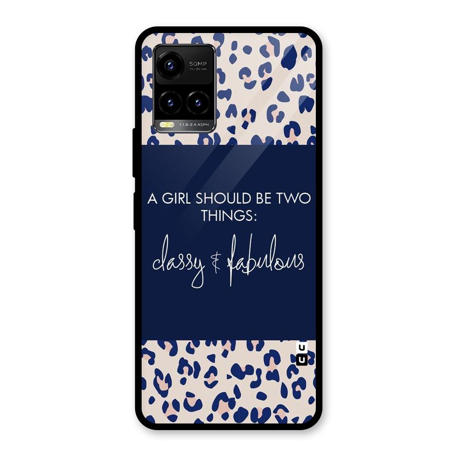 Classy and Fabulous Glass Back Case for Vivo Y21T