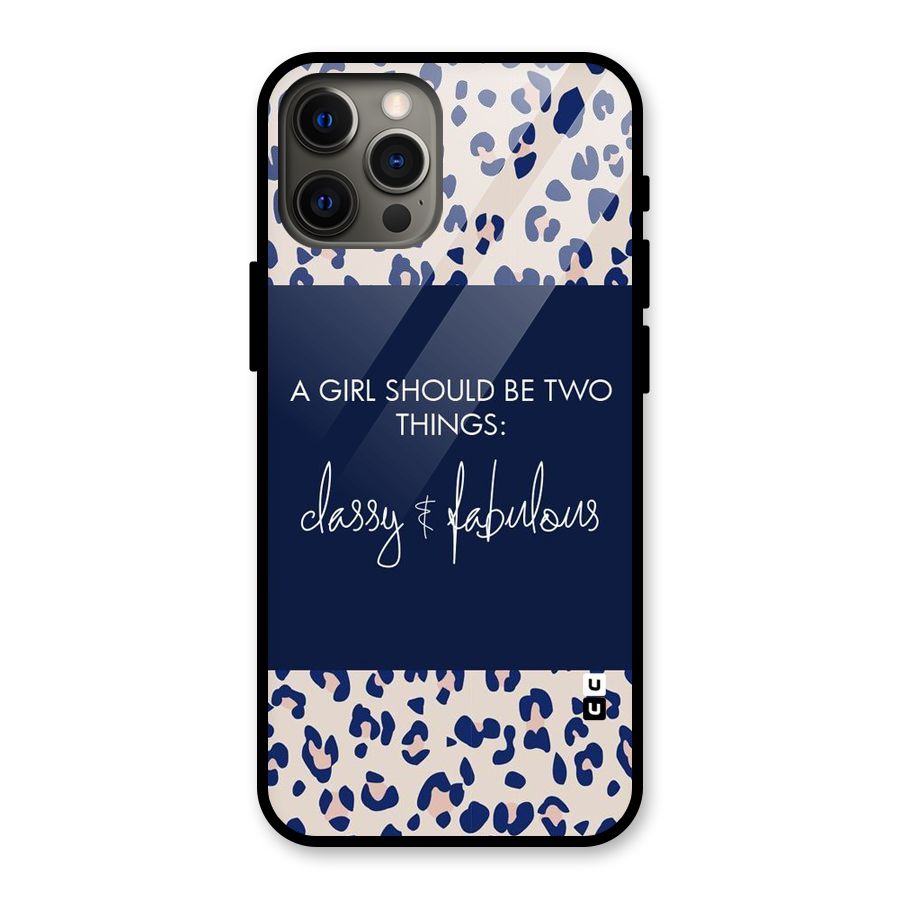 Classy and Fabulous Glass Back Case for iPhone 12 Pro Max