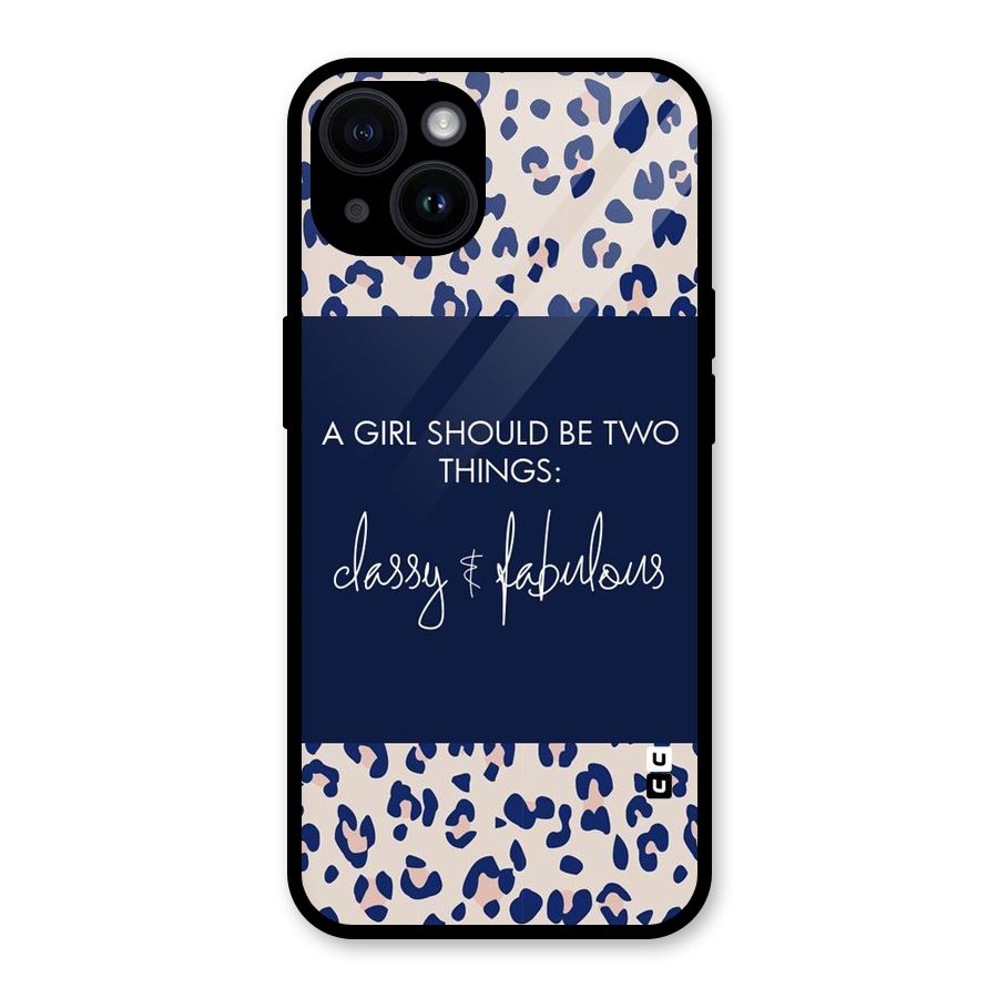 Classy and Fabulous Glass Back Case for iPhone 14