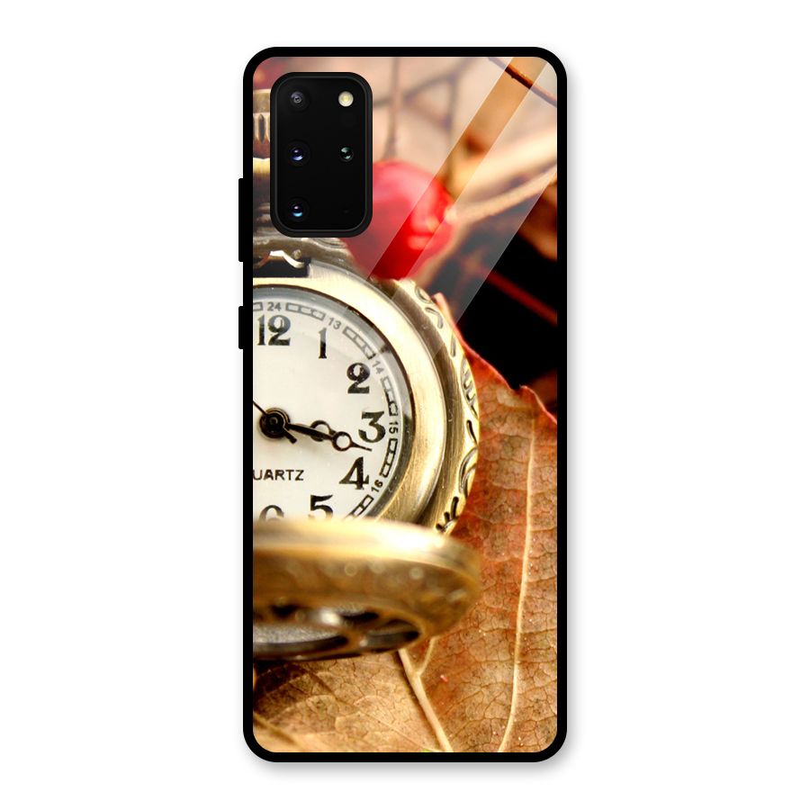 Clock And Cherry Glass Back Case for Galaxy S20 Plus