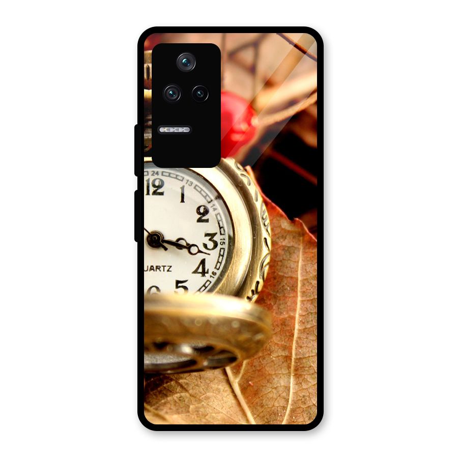 Clock And Cherry Glass Back Case for Poco F4 5G