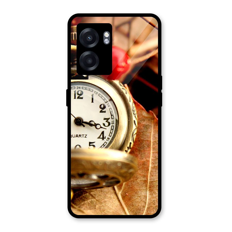Clock And Cherry Glass Back Case for Realme Narzo 50 5G