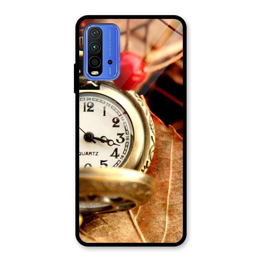 Clock And Cherry Glass Back Case for Redmi 9 Power