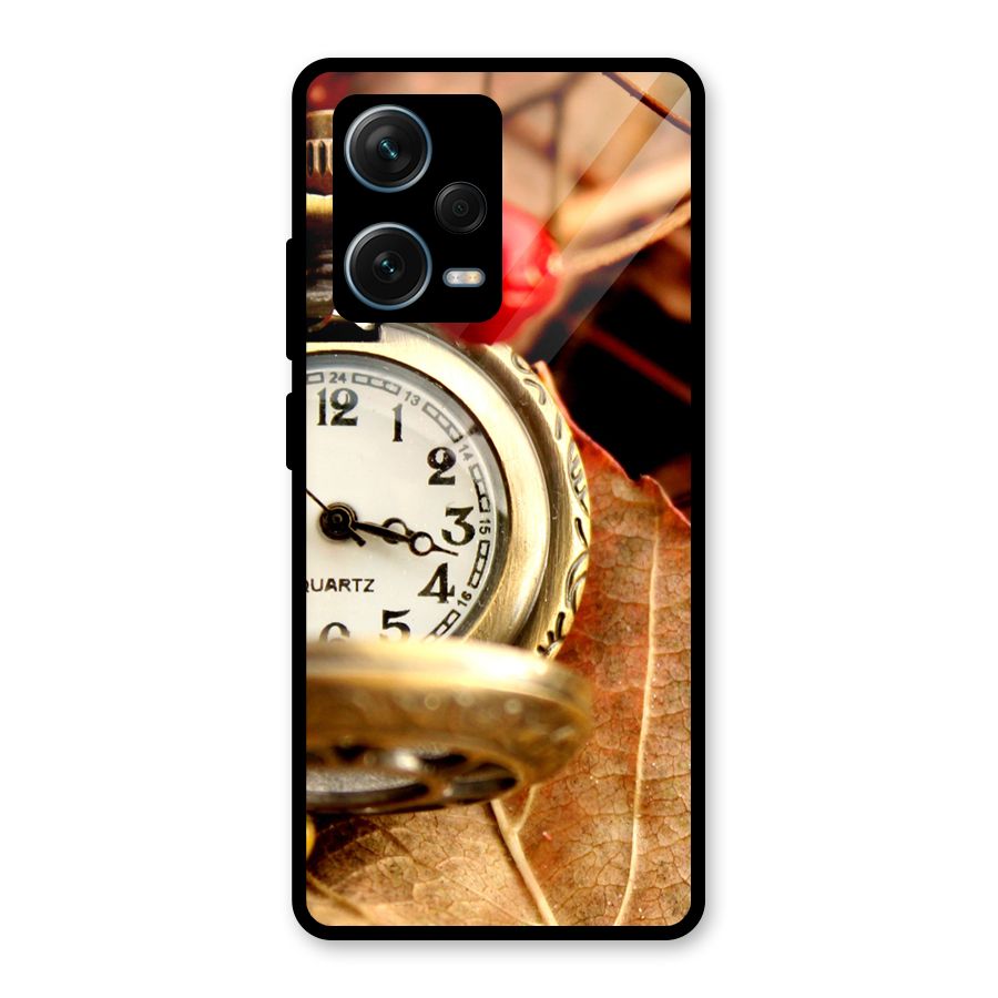 Clock And Cherry Glass Back Case for Redmi Note 12 Pro Plus 5G
