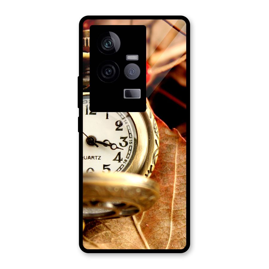 Clock And Cherry Glass Back Case for Vivo iQOO 11 5G