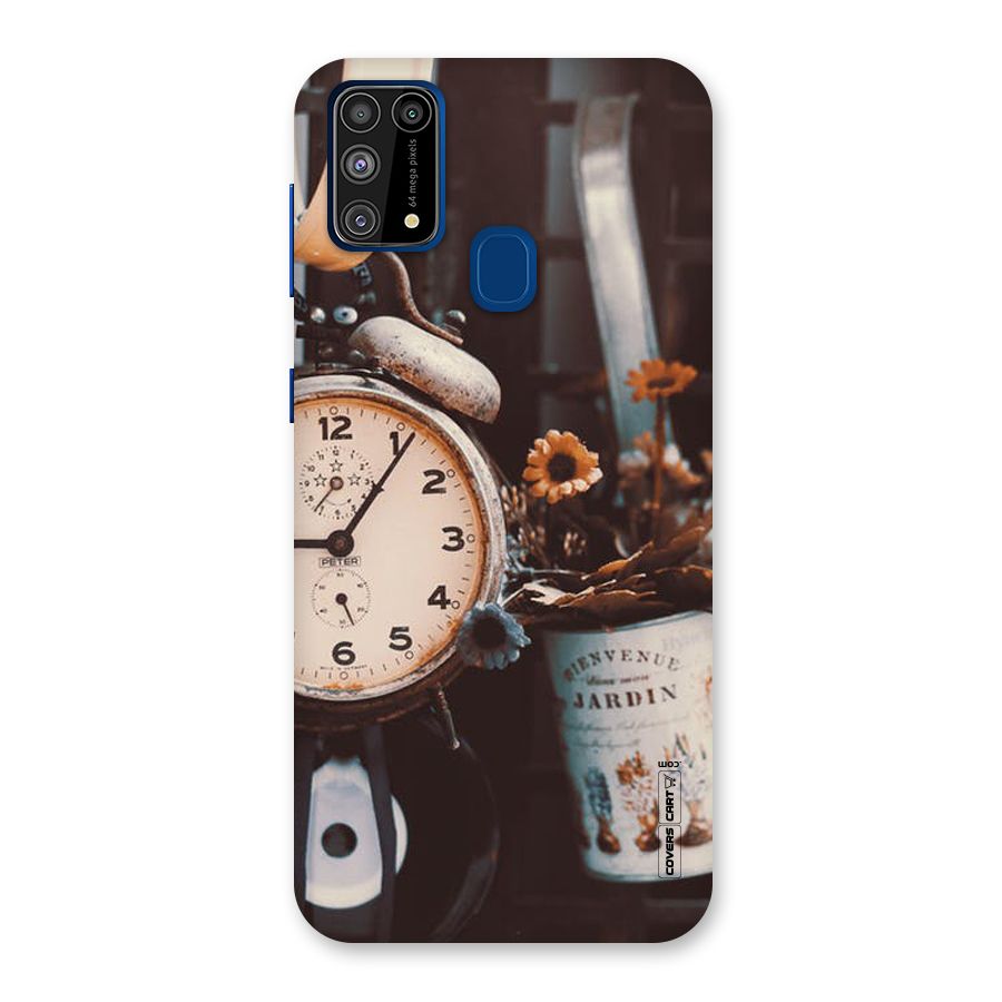 Clock And Flowers Back Case for Galaxy M31