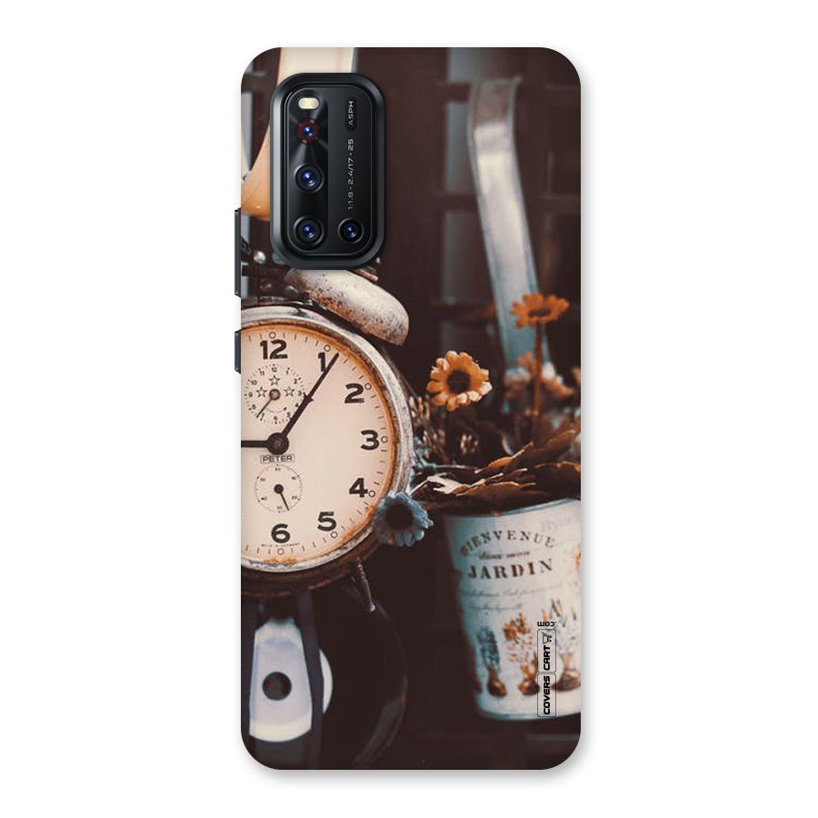 Clock And Flowers Back Case for Vivo V19