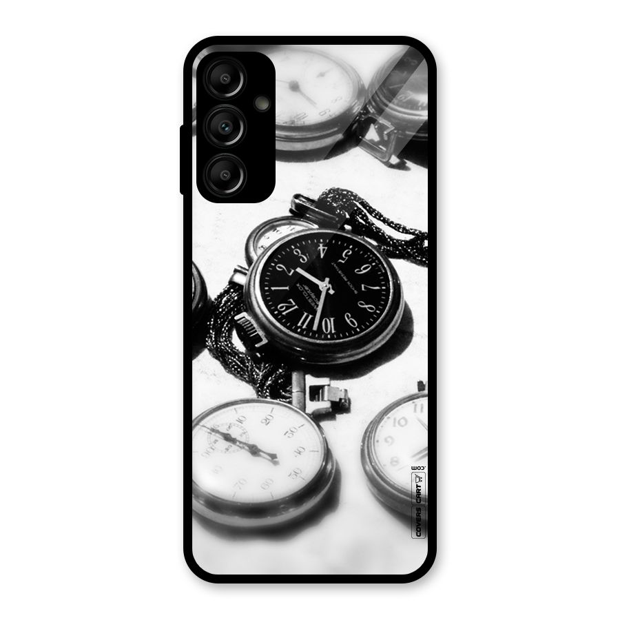 Clock Collection Glass Back Case for Galaxy A14 5G
