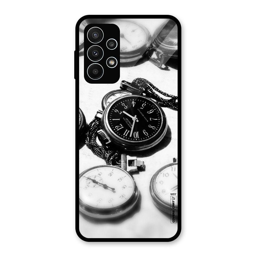 Clock Collection Glass Back Case for Galaxy A23