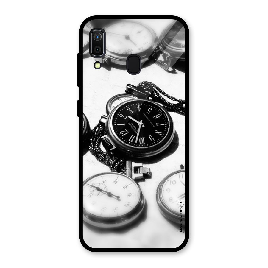 Clock Collection Glass Back Case for Galaxy A30