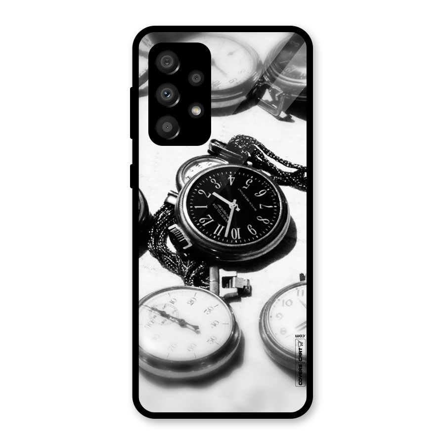 Clock Collection Glass Back Case for Galaxy A32