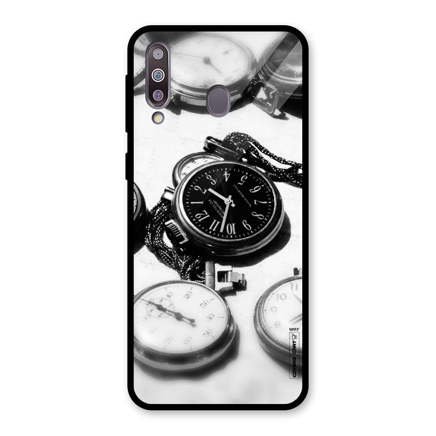 Clock Collection Glass Back Case for Galaxy M30