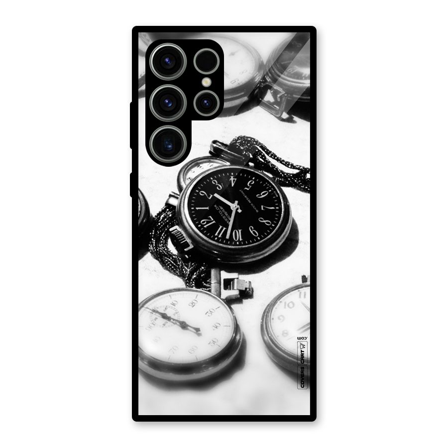 Clock Collection Glass Back Case for Galaxy S23 Ultra