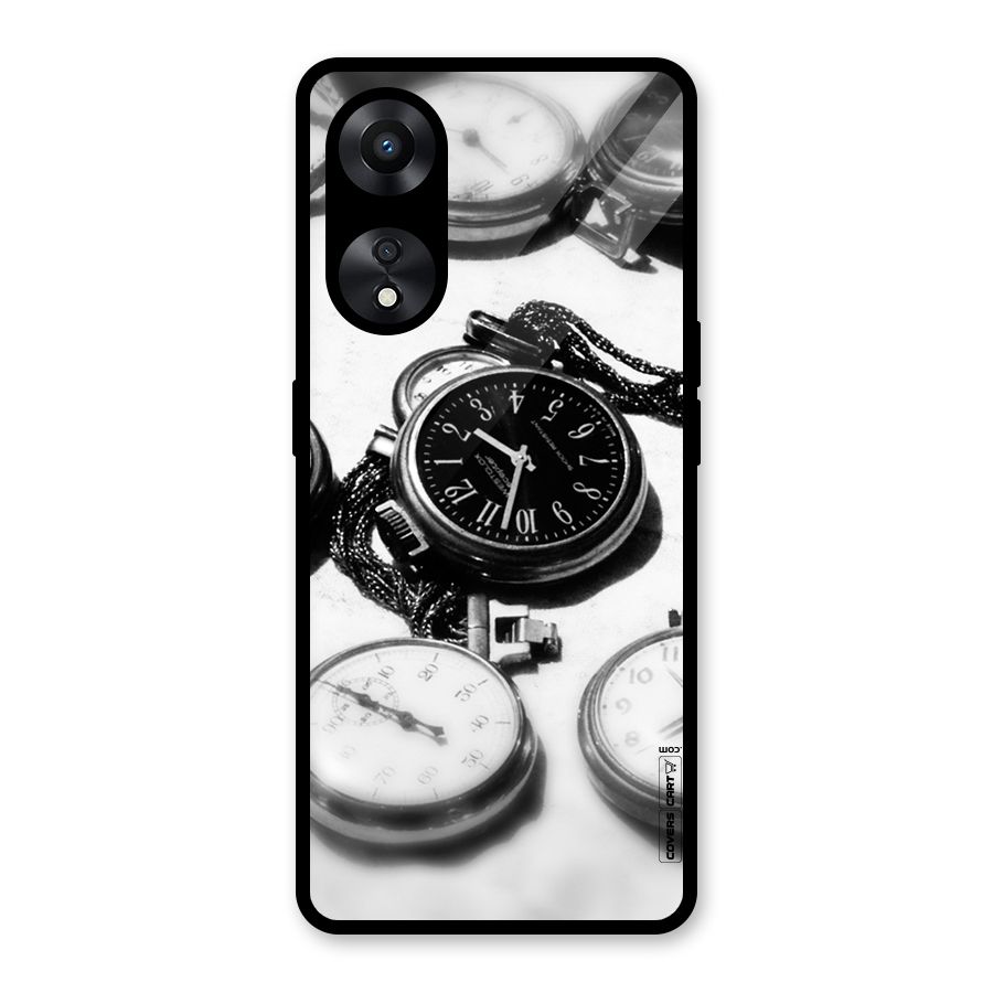 Clock Collection Glass Back Case for Oppo A78