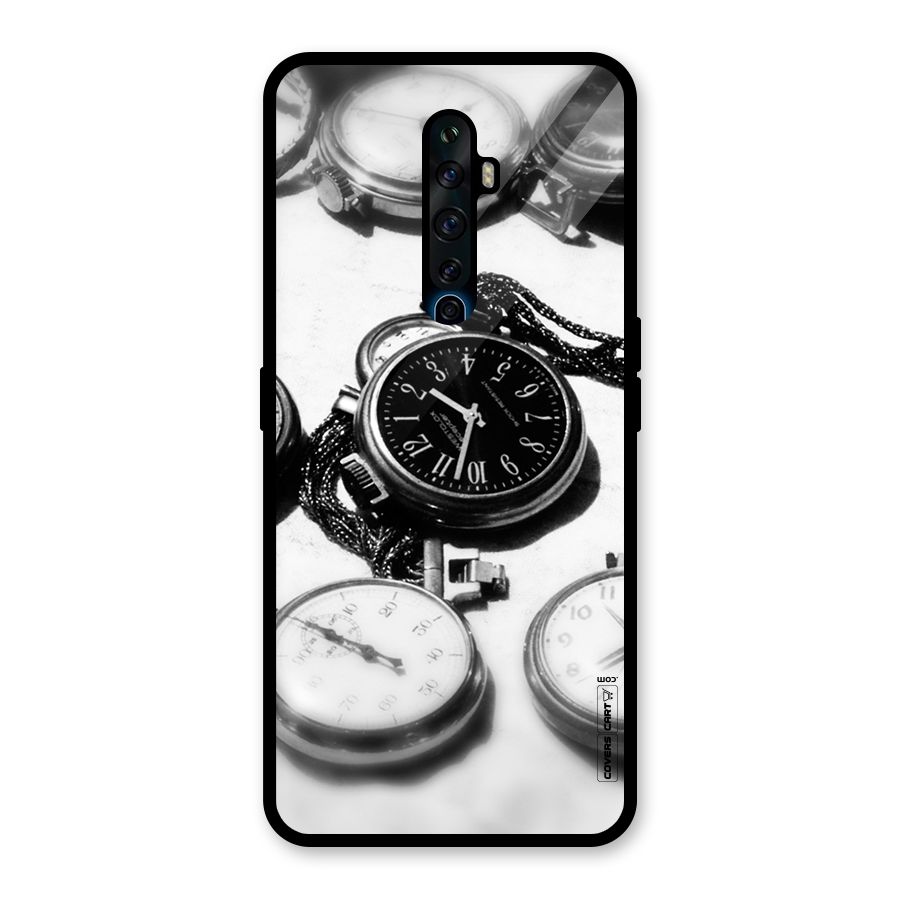 Clock Collection Glass Back Case for Oppo Reno2 F