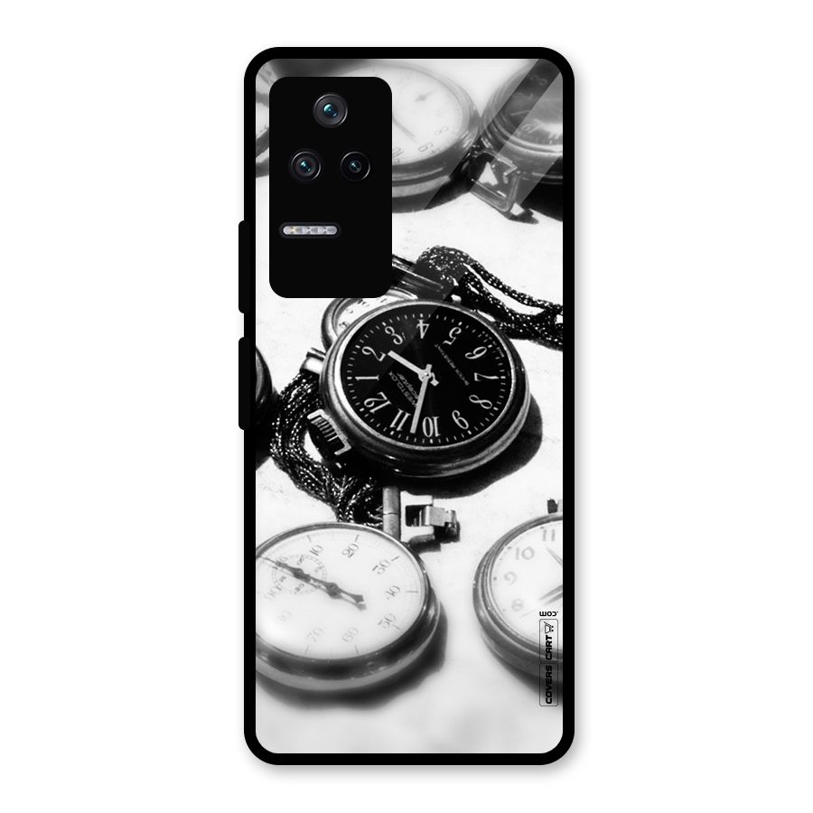 Clock Collection Glass Back Case for Poco F4 5G