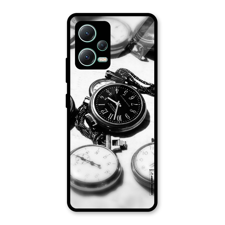 Clock Collection Glass Back Case for Redmi Note 12 5G