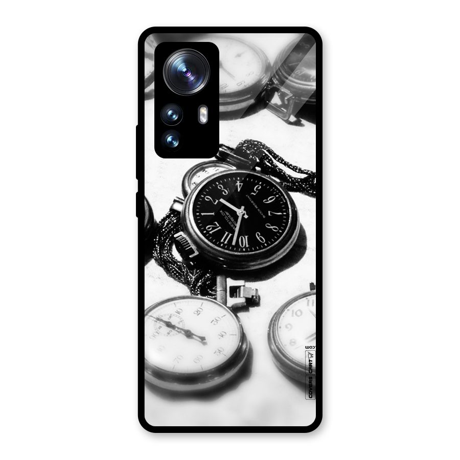 Clock Collection Glass Back Case for Xiaomi 12 Pro