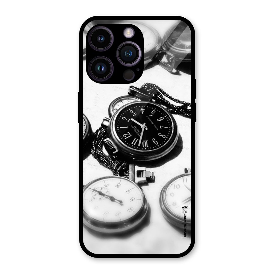 Clock Collection Glass Back Case for iPhone 14 Pro Max