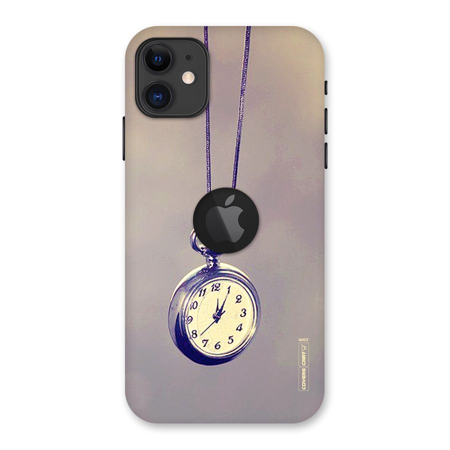 Clock Locket Back Case for iPhone 11 Logo Cut