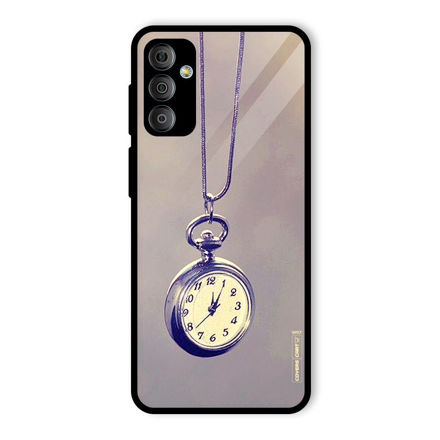 Clock Locket Glass Back Case for Galaxy F23